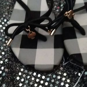 NWOT Kate Spade plaid sandals